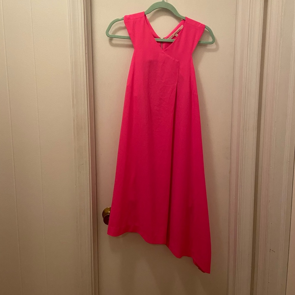 Hot Pink Rachel Roy Asymmetrical Dress Pockets XL